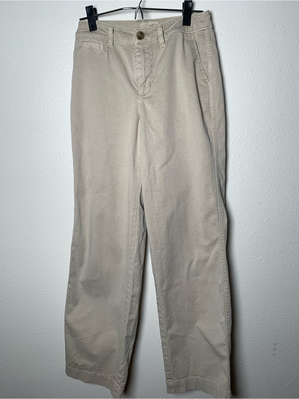 Universal Thread Wide-Leg Pants in Light Beige